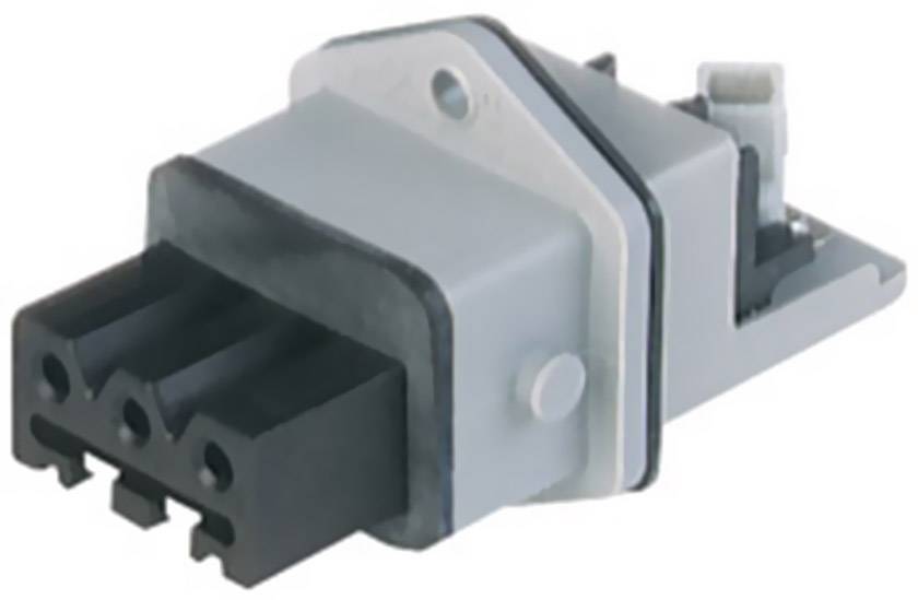 Hirschmann 932 142-106-1 Strømstik STAKEI Tilslutning, indbygning lodret Samlet poltal: 3 + PE 16 A Grå 1 stk