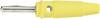 BKL Electronic 072151-P Bananenstecker Stecker, gerade Stift-Ø: 4 mm Gelb 1 St.
