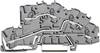WAGO 2003-7646 Installationsetagenklemme 5.20 mm Zugfeder Belegung: N, L, PE Grau 1 St.
