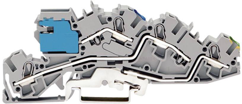 WAGO 2005-7641 installations-etageklemme 6.20 mm Trækfjeder Belægning: NT, L, Terre Grå 1 stk