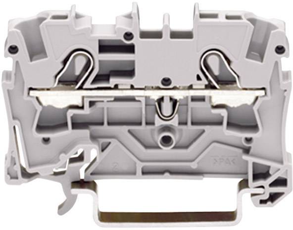 WAGO 2004-1201 Gennemgangsklemme 6.20 mm Trækfjeder Belægning: L Grå 1 stk
