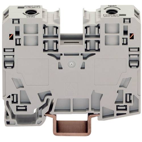 WAGO 285-135 Durchgangsklemme 16 mm Zugfeder Belegung: L Grau 1 St.