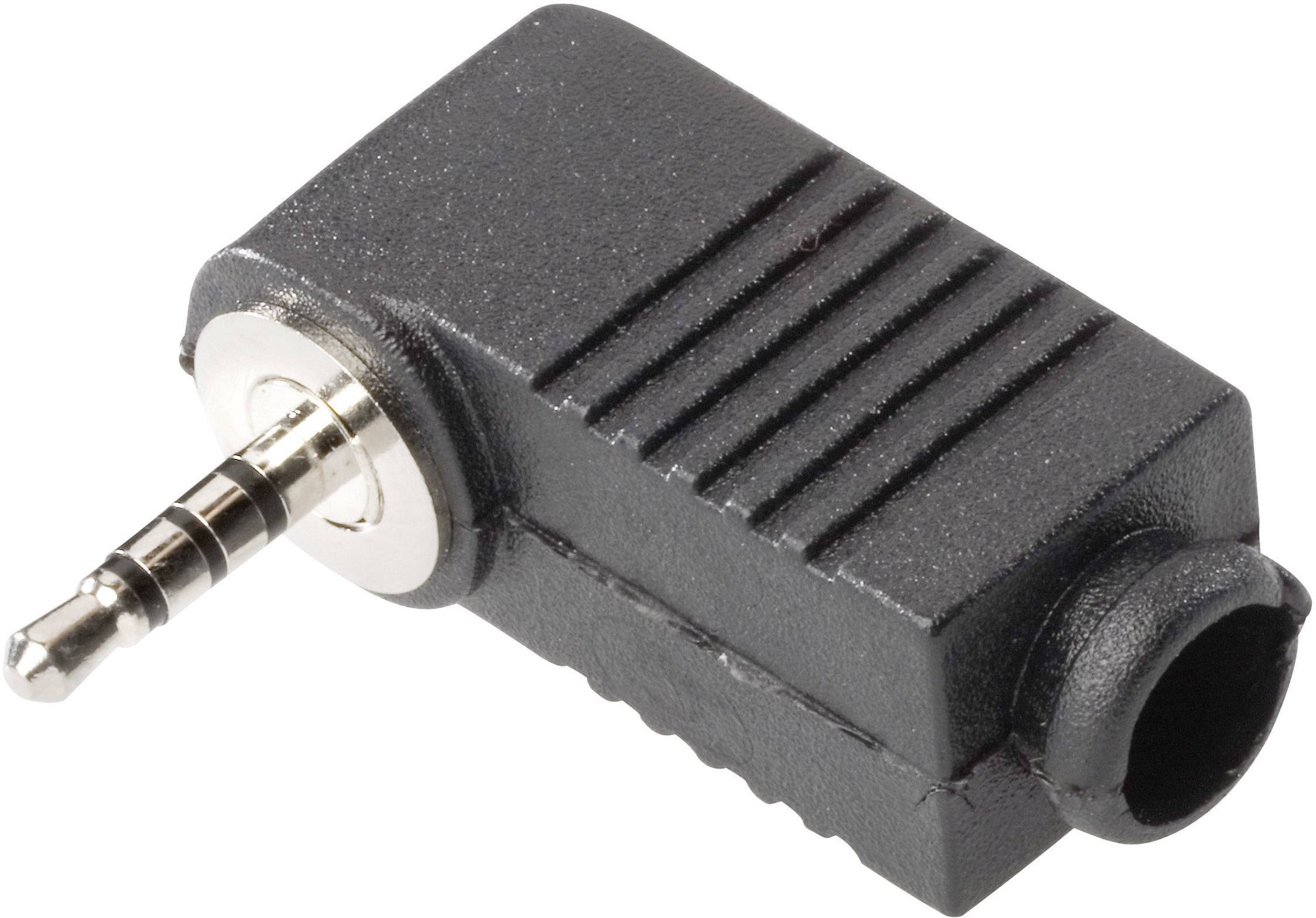 BKL Klinken-Steckverbinder 2.5 mm Stecker, gewinkelt Polzahl: 4 Stereo Schwarz BKL Electronic 110701