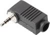 TRU COMPONENTS 1578804 Klinken-Steckverbinder 2.5 mm Stecker, gewinkelt Polzahl: 4 Stereo Schwarz 1 St.
