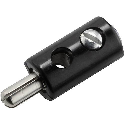 Thumbnail - Kahlert Licht Miniatur-Bananenstecker Stecker, gerade Stift-Ø: 2.6 mm Schwarz 1 St.