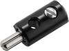 Kahlert Licht Miniatur-Bananenstecker Stecker, gerade Stift-Ø: 2.6 mm Grau 1 St.
