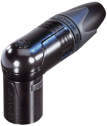 Neutrik NC3MRX-B XLR-stik Stik, vinklet Poltal: 3 Sort 1 stk