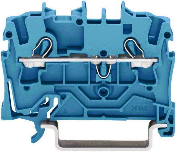 WAGO 2002-1204 Durchgangsklemme 5.20 mm Zugfeder Belegung: N Blau 1 St.