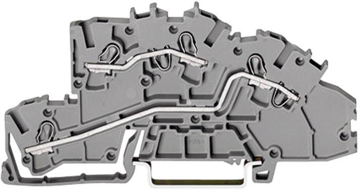WAGO 2003-7642 Installationsetagenklemme 5.20 mm Zugfeder Belegung: L, L Grau 1 St.