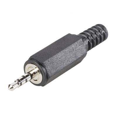 BKL Electronic 1107020 Klinken-Steckverbinder 2.5 mm Stecker, gerade Polzahl: 4 Stereo Schwarz 1 St. 