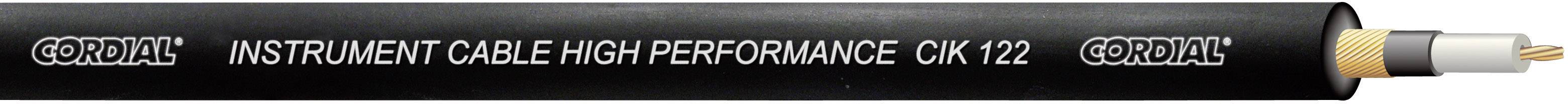 Cordial CIK 122 BLACK 100 Instrumentkabel 1 x 0.22 mm² Sort Metervare