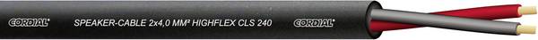Cordial CLS 240 Black 100 Lautsprecherkabel 2 x 4 mm² + 2 x 4 mm² Schwarz Meterware