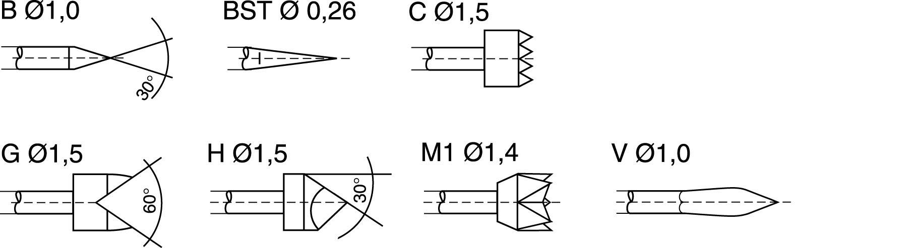 PTR 1025/E-G-1.5N-AU 1.5 Präzisionsprüfstift