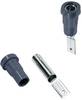 Stäubli EB4-B Laborbuchse Buchse, Einbau vertikal Stift-Ø: 4 mm Schwarz 1 St.