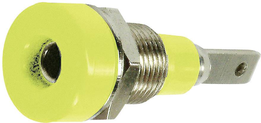 Stäubli LB-I2R Laborbuchse Buchse, Einbau vertikal Stift-Ø: 2 mm Gelb 1 St.