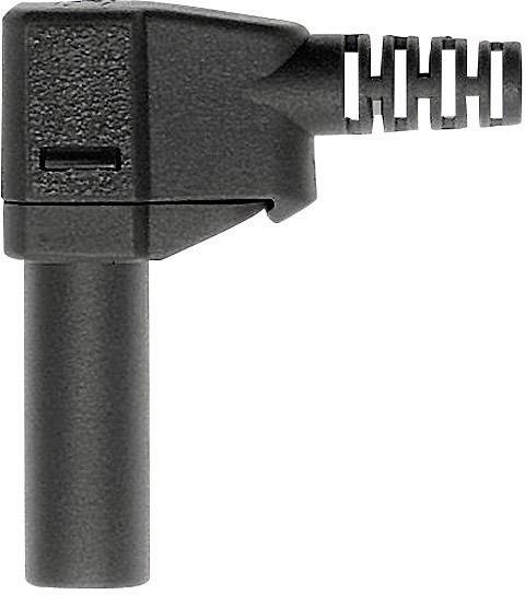 STÄUBLI SLS425-SW Sicherheits-Lamellenstecker Stecker, gewinkelt Stift-Ø: 4 mm Schwarz 1 St.