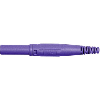 Stäubli XL-410 Laborstecker Stecker, gerade Stift-Ø: 4 mm Violett 1 St. 