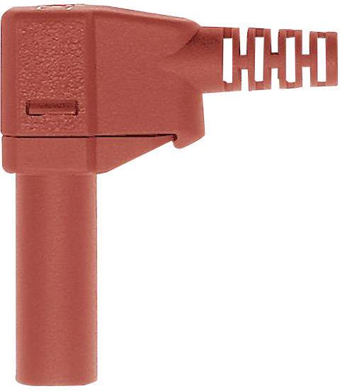 STÄUBLI SLS425-SW Sicherheits-Lamellenstecker Stecker, gewinkelt Stift-Ø: 4 mm Rot 1 St.