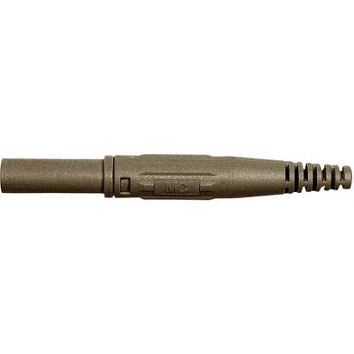 Stäubli XL-410 Laborstecker Stecker, gerade Stift-Ø: 4 mm Braun 1 St. 