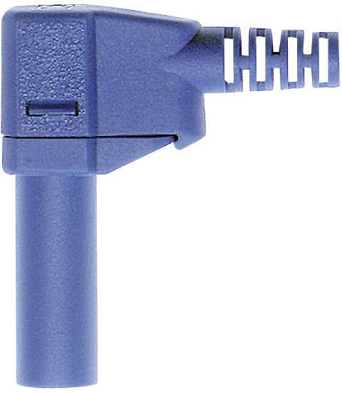 STÄUBLI SLS425-SW Sicherheits-Lamellenstecker Stecker, gewinkelt Stift-Ø: 4 mm Blau 1 St.