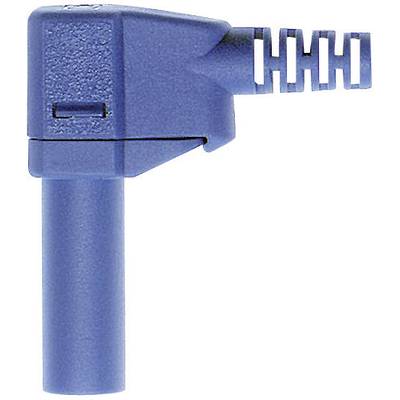 Stäubli SLS425-SW Sicherheits-Lamellenstecker Stecker, gewinkelt Stift-Ø: 4 mm Blau 1 St. 