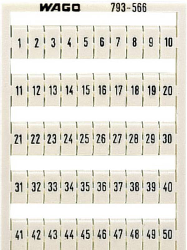 WAGO 793-5502 Bezeichnungskarten Weiß 1 St.