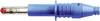 Stäubli X-GL-438 Lamellenstecker Stecker, gerade Stift-Ø: 4 mm Blau 1 St.