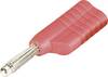 Schnepp S 4041 L rt Büschelstecker Stecker, gerade Stift-Ø: 4 mm Rot 1 St.