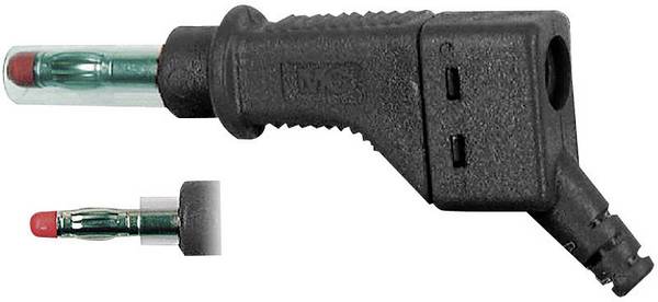 Stäubli XZGL-425 Lamellenstecker Stecker, gerade Stift-Ø: 4 mm Schwarz 1 St. Piece