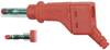 Stäubli XZGL-425 Lamellenstecker Stecker, gerade Stift-Ø: 4 mm Rot 1 St.