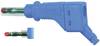 Stäubli XZGL-425 Lamellenstecker Stecker, gerade Stift-Ø: 4 mm Blau 1 St.
