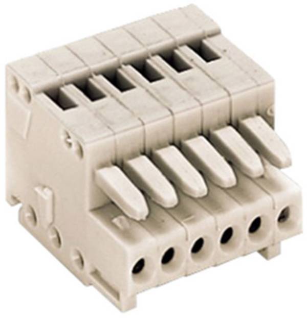 WAGO Buchsengehäuse-Kabel 733 Polzahl Gesamt 2 Rastermaß: 2.50 mm 733-102 1 St.