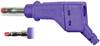Stäubli XZGL-425 Lamellenstecker Stecker, gerade Stift-Ø: 4 mm Violett 1 St.