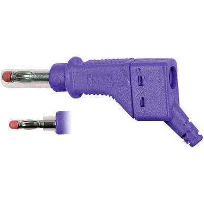 Stäubli XZGL-425 Lamellenstecker Stecker, gerade Stift-Ø: 4 mm Violett 1 St. 