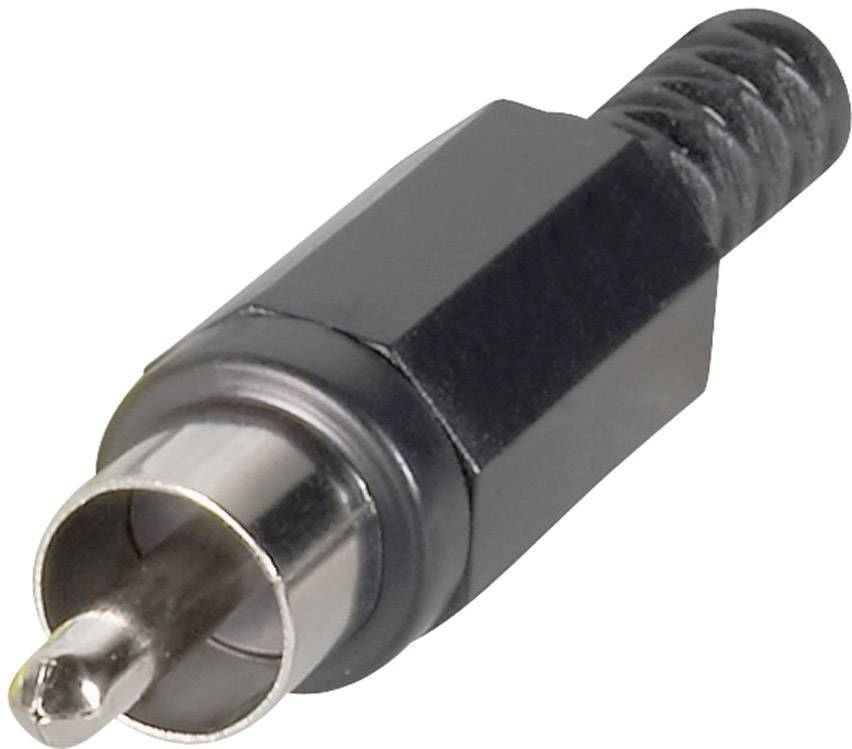 BKL Cinch-Steckverbinder Stecker, gerade Polzahl: 2 Schwarz BKL Electronic 072137/T 1 St.