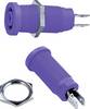 Stäubli XEB-1R Sicherheits-Laborbuchse Buchse, Einbau vertikal Stift-Ø: 4 mm Violett 1 St.