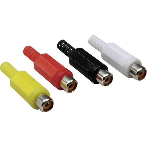 BKL Electronic 072211/T Cinch-Steckverbinder Buchse, gerade Polzahl: 2 Schwarz 1 St.