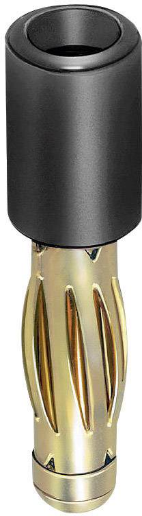 Stäubli R4/2-A Overgangsstik Stik 4 mm - Bøsning 2 mm Sort 1 stk