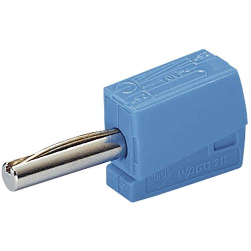 WAGO 215-711 Bananenstecker Stecker, gerade Stift-Ø: 4 mm Blau 1 St.