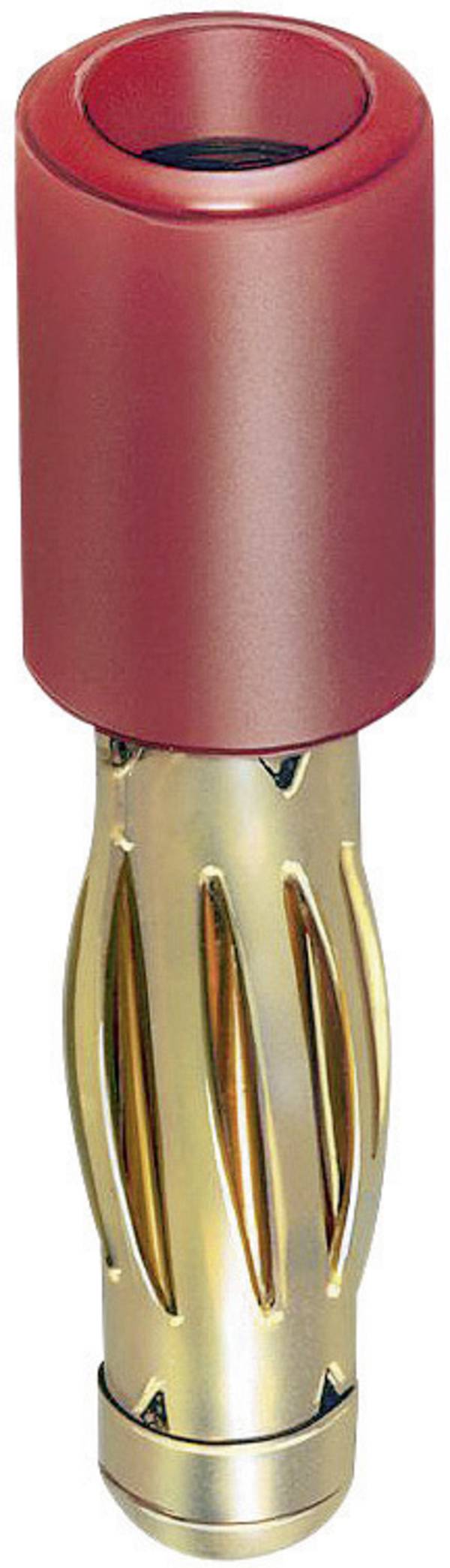 Stäubli R4/2-A Übergangsstecker Stecker 4 mm - Buchse 2 mm Rot 1 St.