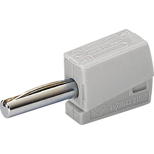 WAGO Bananenstecker Stecker, gerade Stift-Ø: 4 mm Grau 1 St.