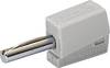 WAGO Bananenstecker Stecker, gerade Stift-Ø: 4 mm Grau 1 St.