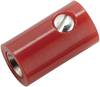 Kahlert Licht Miniatur-Laborbuchse Buchse, gerade Stift-Ø: 2.6 mm Rot 1 St.