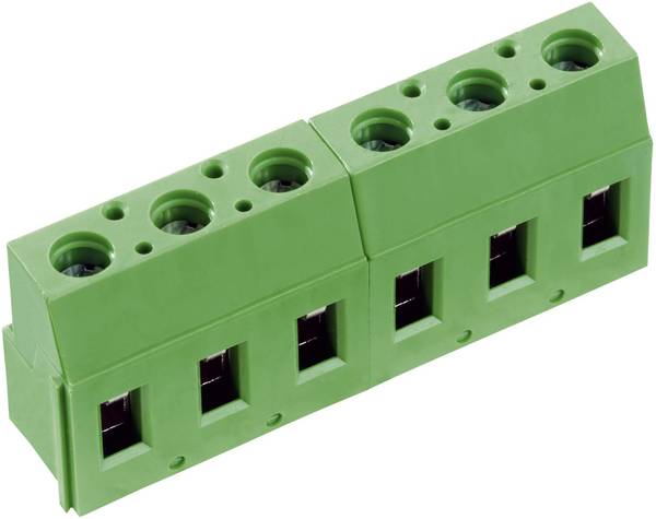 PTR Hartmann 50710020201E Schraubklemmblock 2.50 mm² Polzahl 2 Grün 1 St.