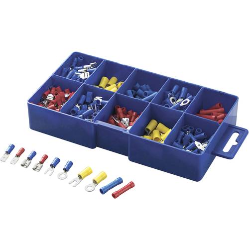 TRU COMPONENTS 732038-450 Quetschverbinder-Sortiment 0.50 mm² 2.50 mm² Blau, Gelb, Rot 450 St.