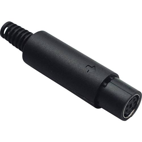 TRU COMPONENTS 1578864 Miniatur-DIN-Rundsteckverbinder Buchse, gerade Polzahl: 6 1 St.