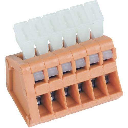 PTR Hartmann 53190320321F Federkraftklemmblock 0.50 mm² Polzahl 3 Orange 1 St.