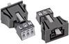WAGO 890-703 Netz-Steckverbinder WINSTA MINI Buchse, gerade Gesamtpolzahl: 2 + PE 16 A Schwarz 1 St. Single