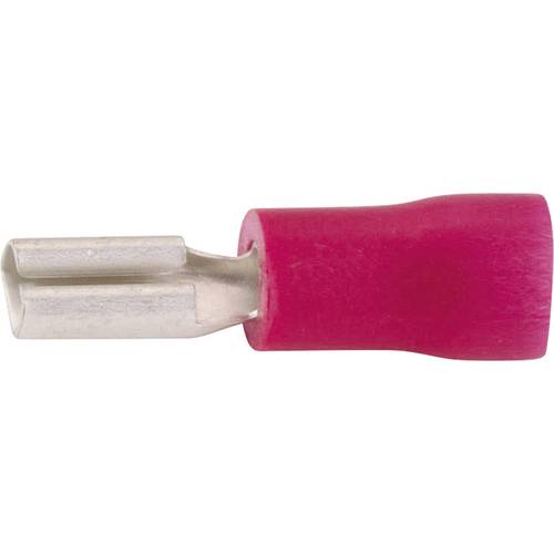 Vogt Verbindungstechnik 390005 Flachsteckhülse Steckbreite: 2.8 mm Steckdicke: 0.5 mm 180 ° Teilisoliert Rot 1 St.