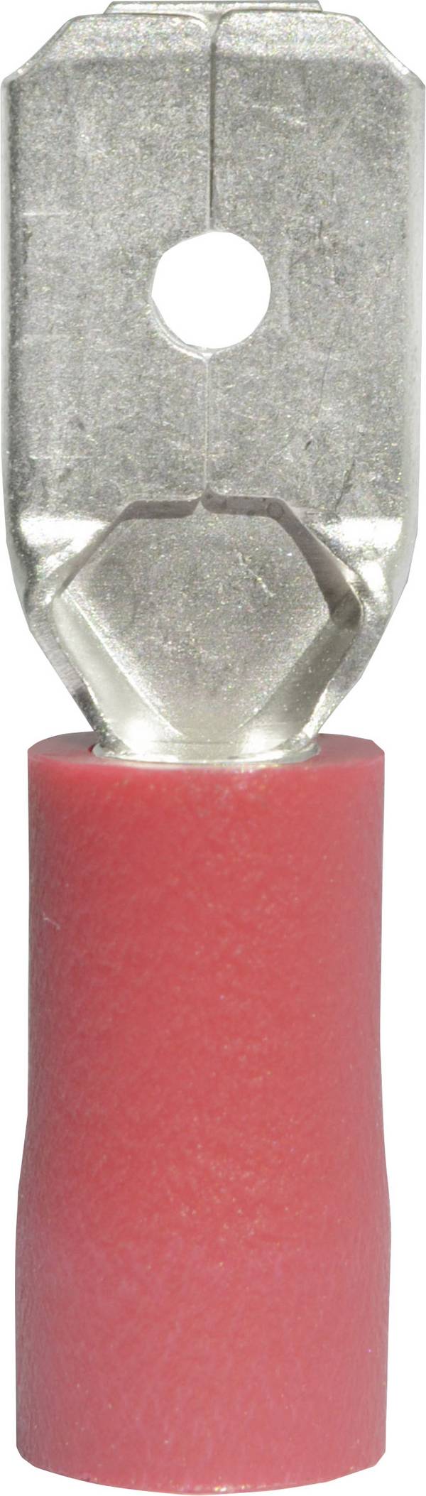 Vogt Verbindungstechnik 3910S-1 Flachstecker Steckbreite: 6.3 mm Steckdicke: 0.8 mm 180 ° Teilisoliert Rot 1 St.